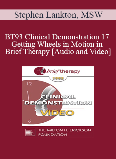 BT93 Clinical Demonstration 17 - Getting Wheels in Motion in Brief Therapy - Stephen Lankton