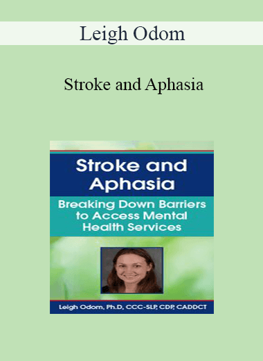 Leigh Odom - Stroke and Aphasia: Breaking Down Barriers to Access Mental Health Services