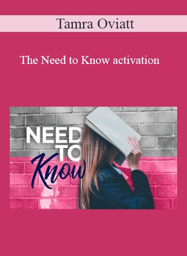 Tamra Oviatt - The Need to Know activation