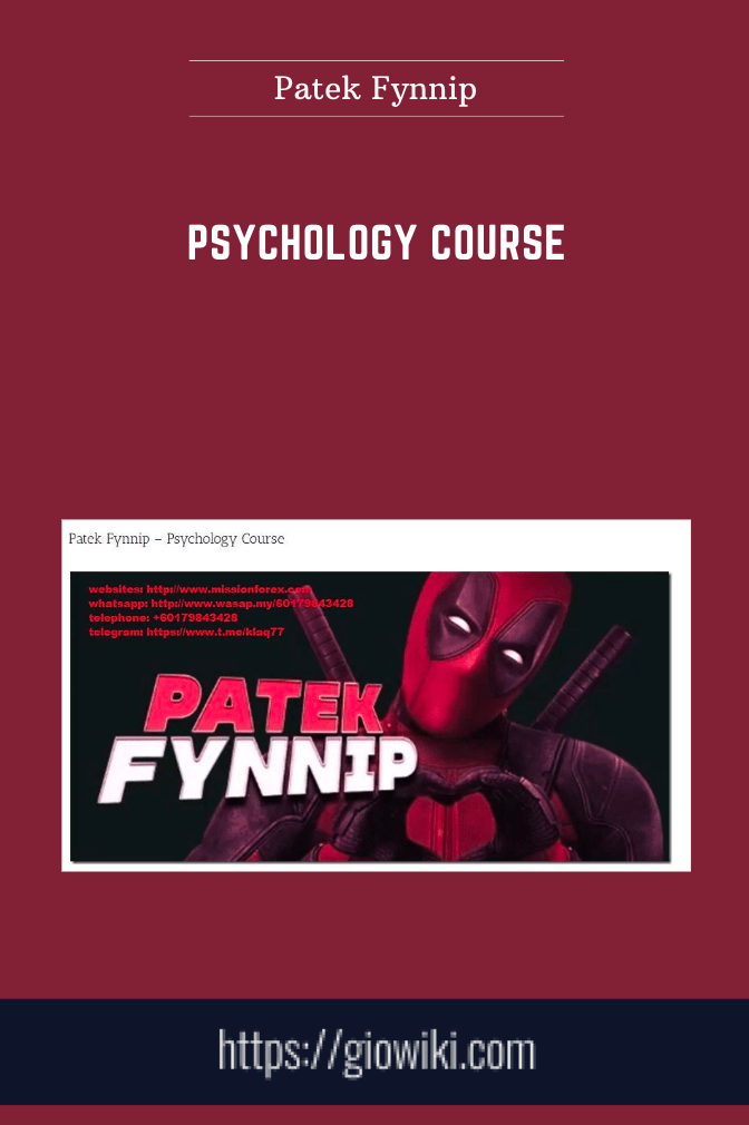 Psychology Course  -  Patek Fynnip