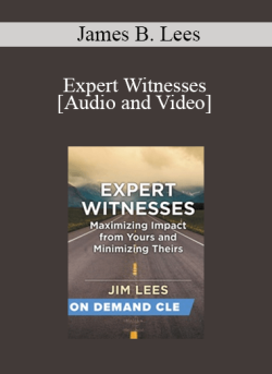 Audio and Video Expert Witnesses Maximizing Impact from Yours and Minimizing Theirs Mr. James B. Lees 250x343 1 - eSy[GB]