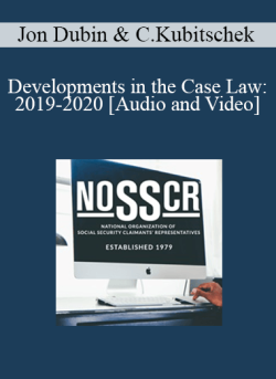 Audio and Video Jon Dubin Carolyn Kubitschek Developments in the Case Law 2019 2020 250x343 1 - eSy[GB]