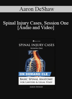 Audio and Video Spinal Injury Cases Session One Basic Spinal Anatomy for Lawyers and Legal Staff 250x343 1 - eSy[GB]