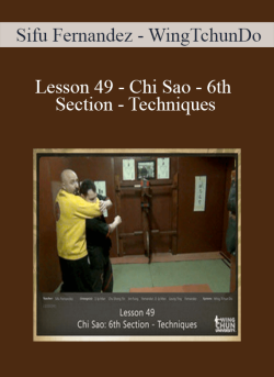 Sifu Fernandez WingTchunDo Lesson 49 Chi Sao 6th Section Techniques 250x343 1 - eSy[GB]